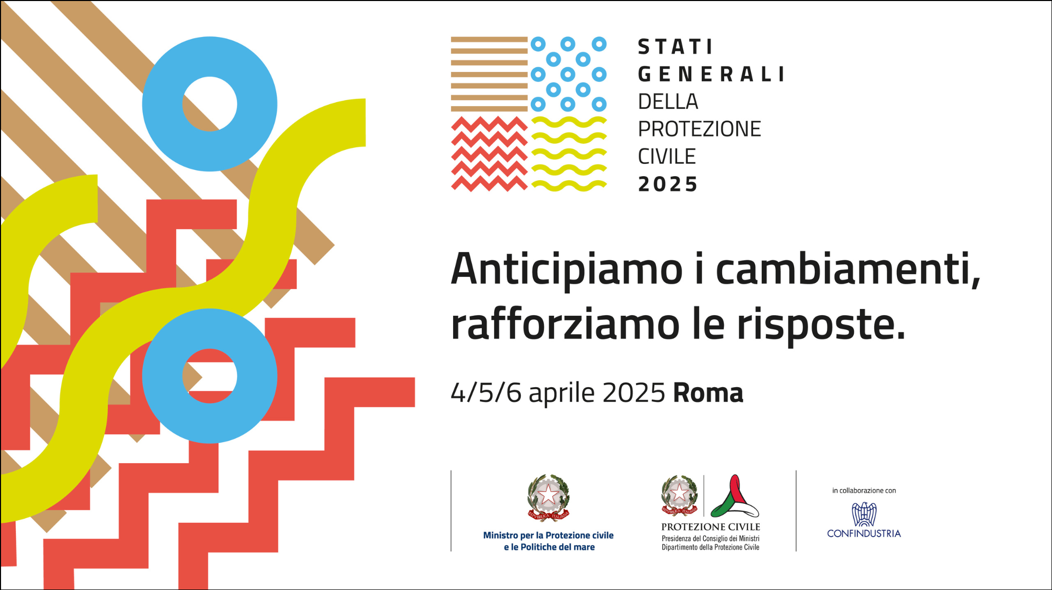 Il logo degli Stati Generali della Protezione Civile 2025