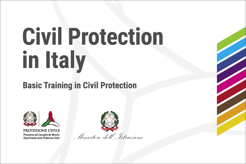 Pubblicazione digitale "Civil Protection in Italy. Basic Training in Civil Protection"
