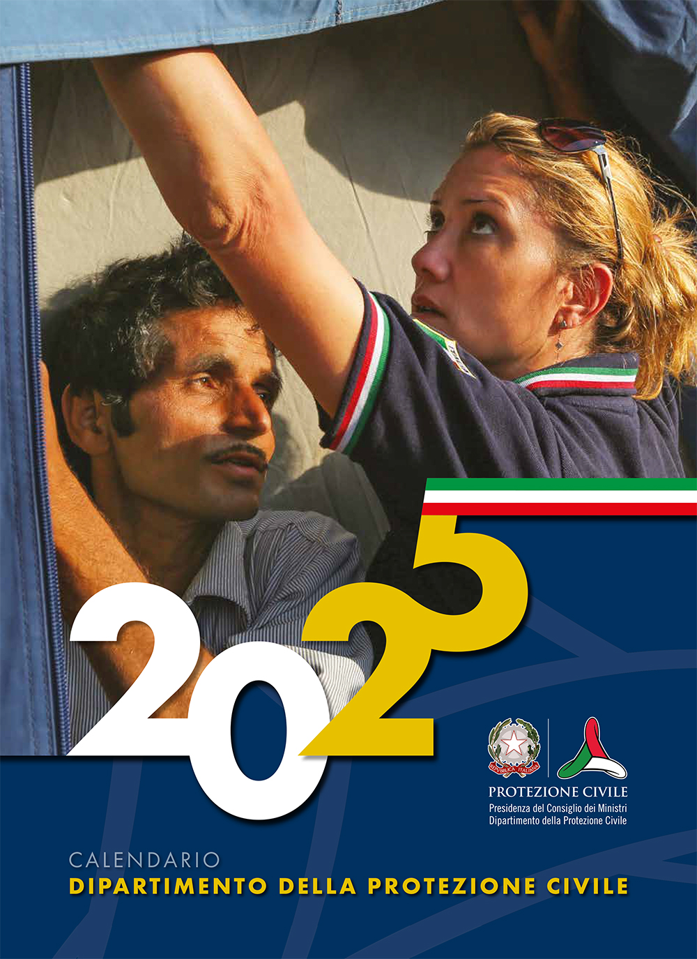 Copertina calendario 2025 Dipartimento della Protezione Civile