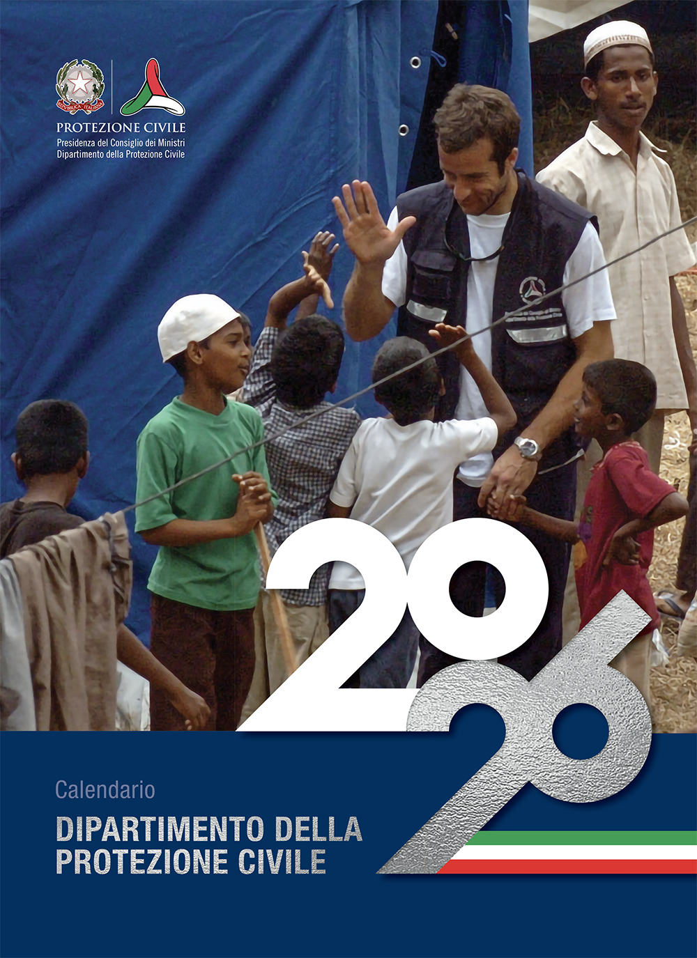Copertina calendario 2026 Dipartimento della Protezione Civile