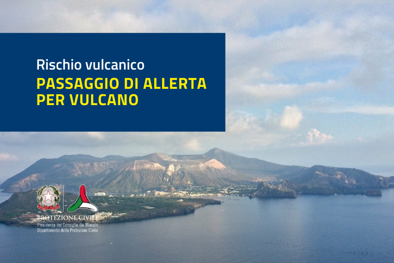 Passaggio allerta GIALLA Vulcano