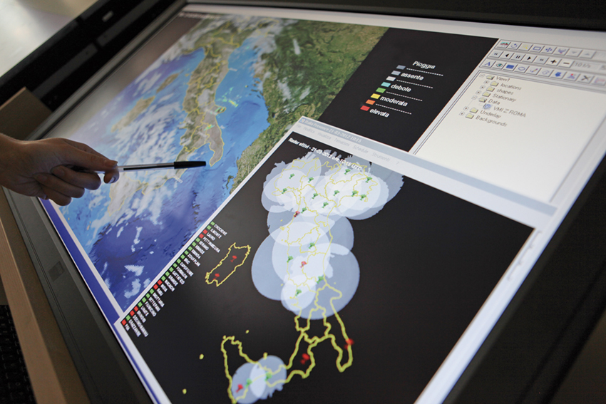 Roma, 2016 - Attività di monitoraggio e sorveglianza dei dati provenienti dalla rete radar nel Centro Funzionale Centrale